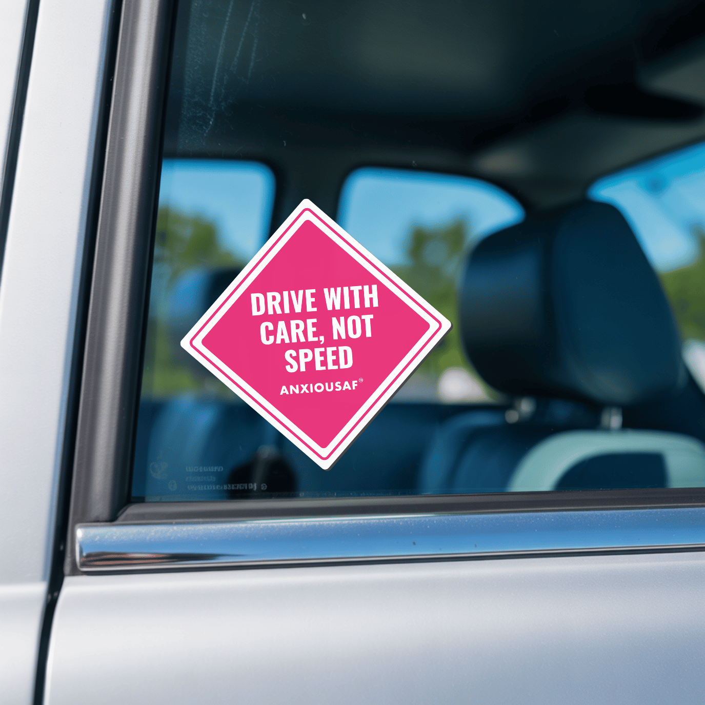 Drive With Care, Not Speed Sticker