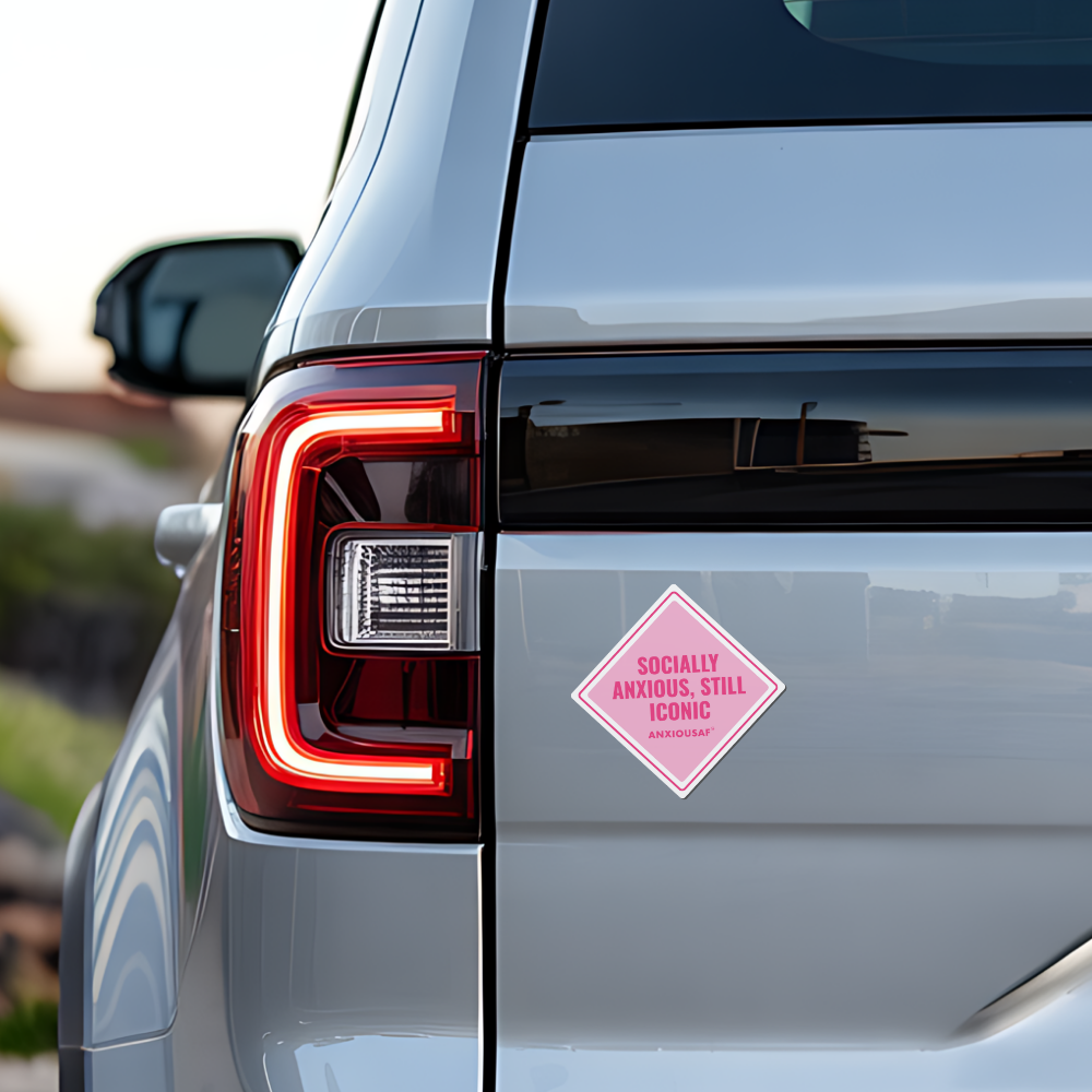 Socially Anxious, Still Iconic Sticker